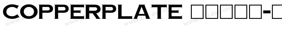 Copperplate 铜板印刷体字体转换
